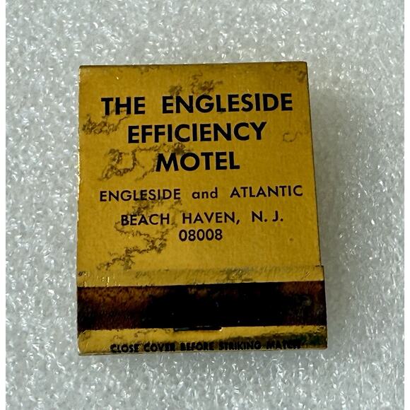 Vintage Matchbook Engleside Efficiency Motel LBI Beach Haven NJ Atlantic Ocean - Picture 14 of 15